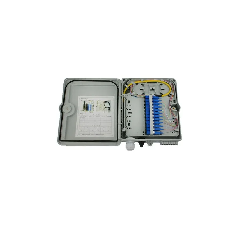 16 Core Fiber Optic Distribution Box ABS/PC Material For FTTH Network