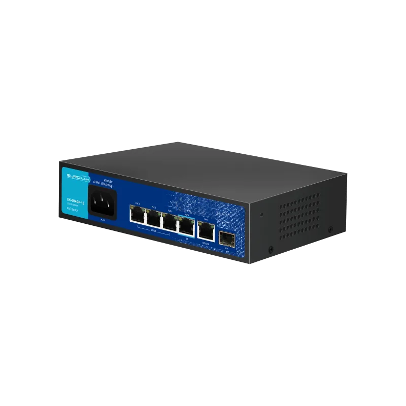 Eurolink Switch EK-6H4GP-1S 10/100/1000MBPS AI Poe Switch Watchdog