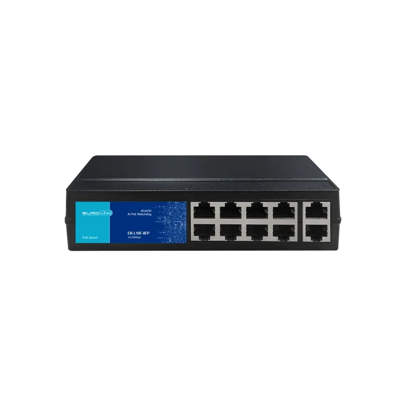 Eurolink Switch EK-L10F-8FP 10/100MBPS AI PoE Switch Watchdog