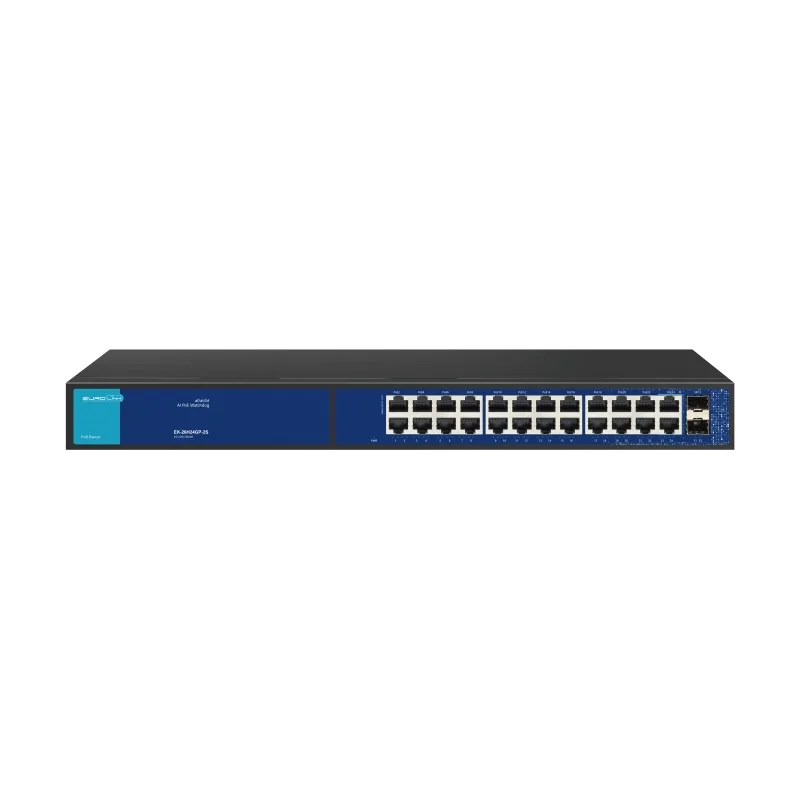 Eurolink Switch EK-26H24GP-2S 10/100/1000MBPS AI PoE Switch Watchdog