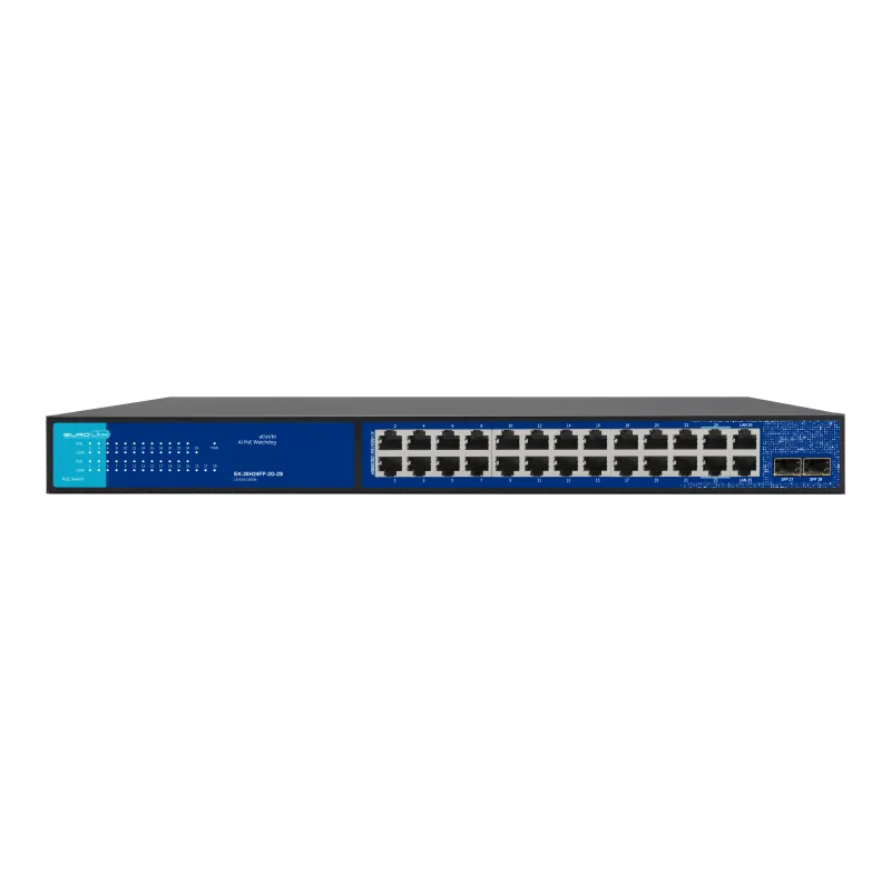 Eurolink Switch EK-28H24FP-2G-2S 10/100/1000MBPS AI PoE Switch Watchdog