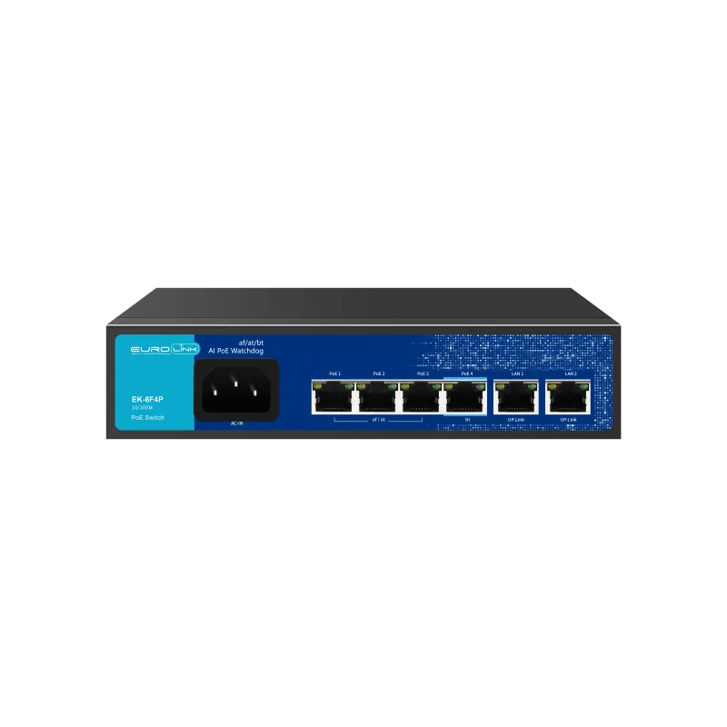 EK-6F4P 10/100MBPS AI PoE Switch Watchdog