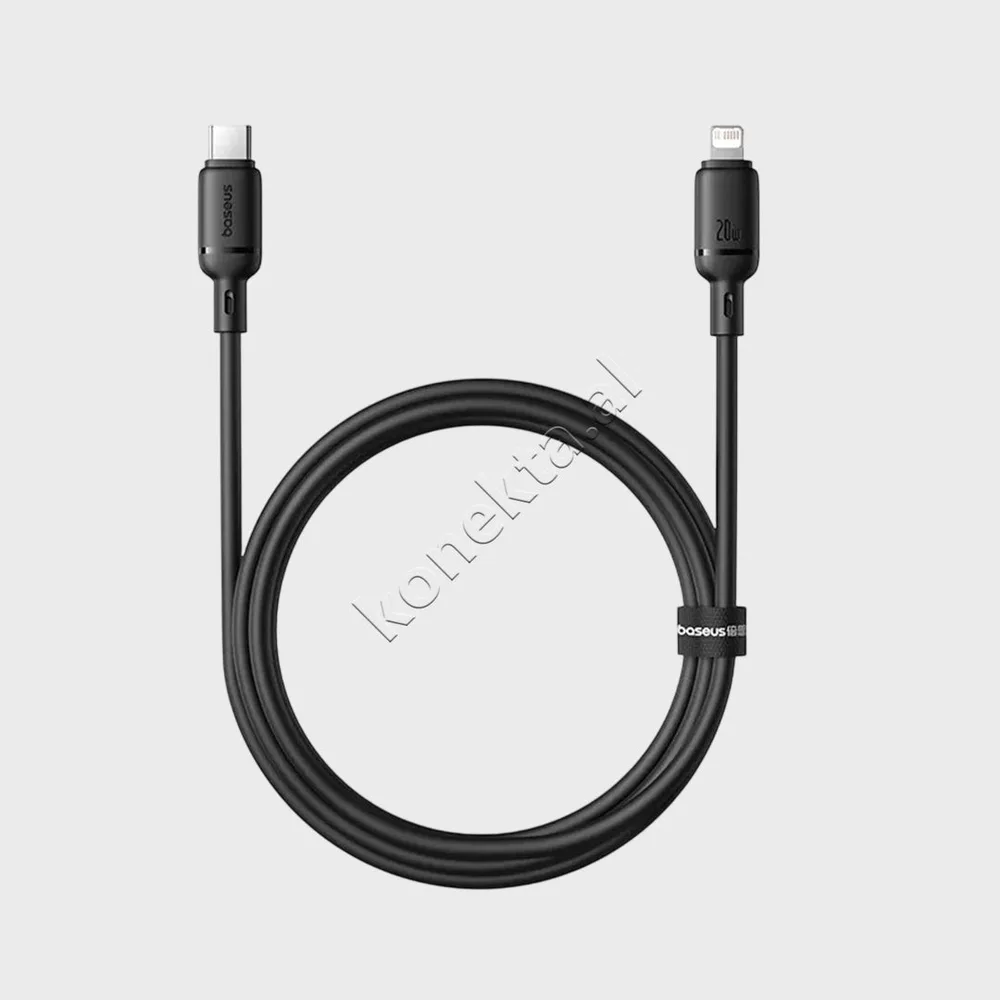 Kabell Karikimi Silky Baseus Type-C Ne Lightning 20W 1M