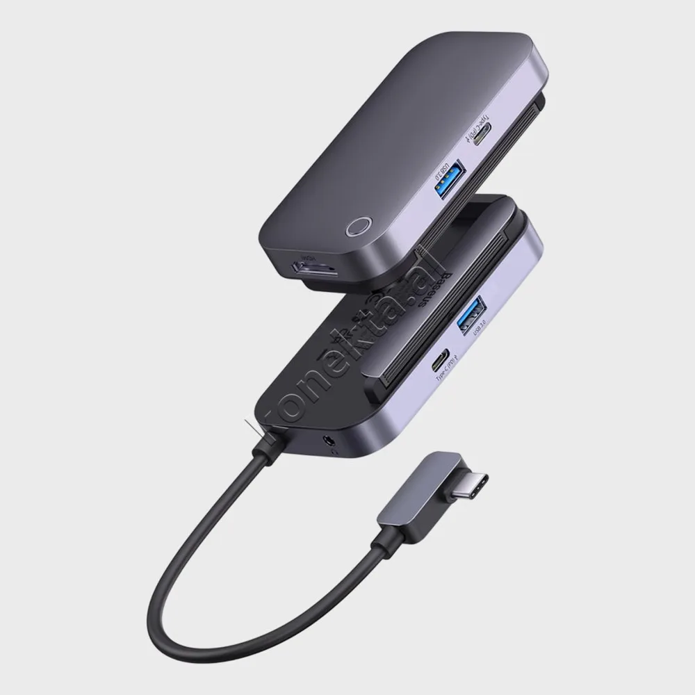 Adaptor Multifunksional Me Kapese Tableti dhe Shume Porta Per Pajisje Me Porte Type-C