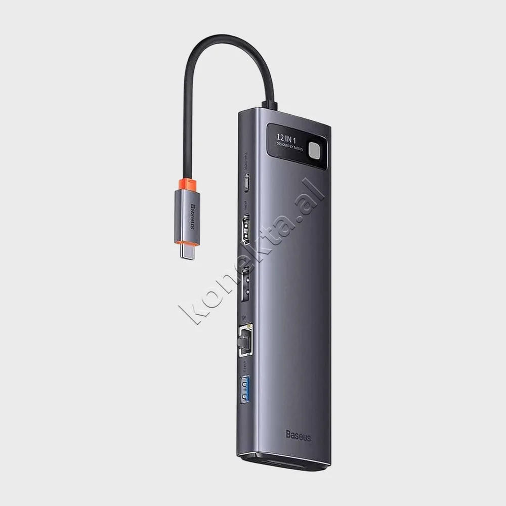 Adaptor i Sofistikuar Modern Type-C Me 12 Porta Multifunksionale Per Telefon / Tablet / Laptop