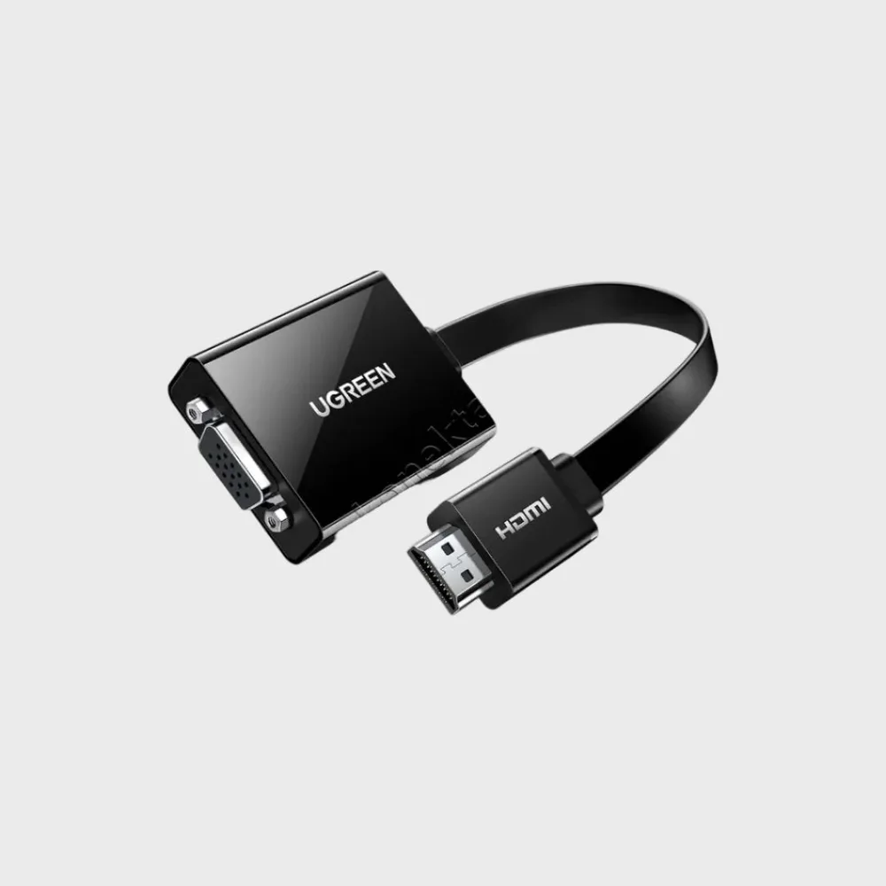 Adaptor Ugreen Nga HDMI (M) Ne VGA (F) 1080P 25cm