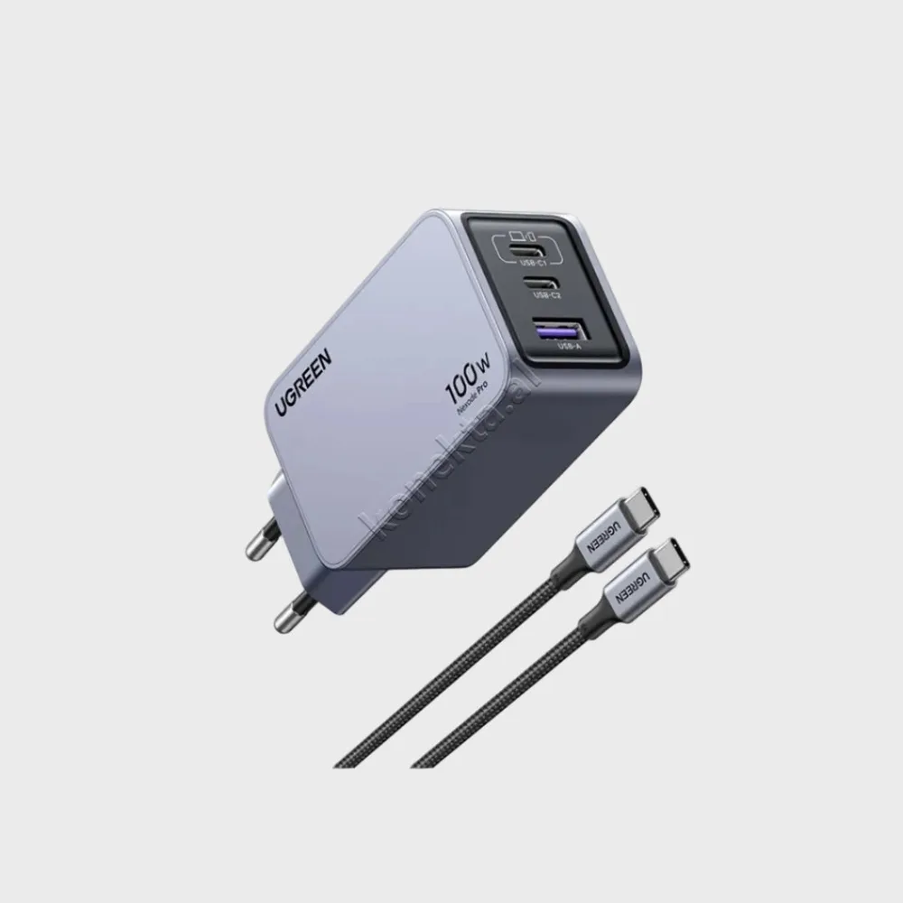 Adaptor Karikimi Nexode Pro 100W UGreen Me Porte USB-A & 2xUSB-C