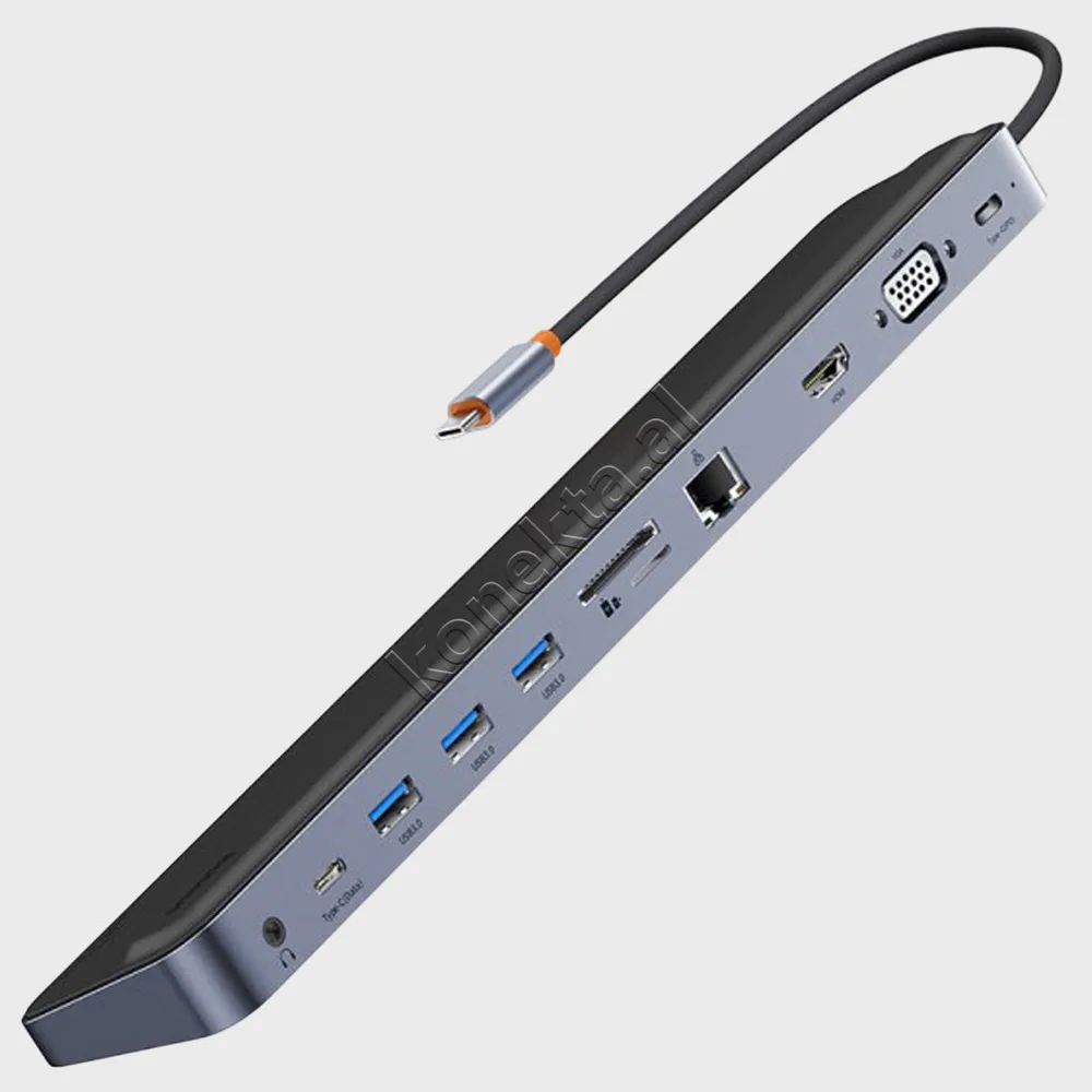 Adaptor Me Shume Porta Per Laptop 11 Ne 1 Me Porte Type-C Baseus