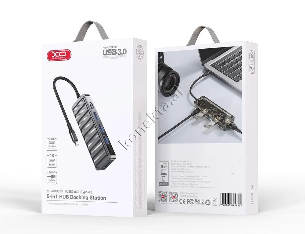 Adaptor HUB XO Me Shume Porta 5 ne 1